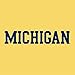 UGP Campus Apparel AS01 - Michigan Wolverines Basic Block T-Shirt - Medium - Daisy