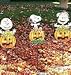 Peanuts Snoopy Linus and Charlie Brown Pumpkin Lighted Pathway Markers
