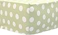 My Baby Sam Pixie Baby Polka Dot Crib Sheet, Green