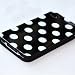 On sales! HOTER&reg; Muliti Color Large Polka Dots Design iPhone 4 Case, Gift Idea, Gift Boxed Included - Black