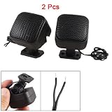Gino Auto Car Cubic Tweeters Audio Speakers Black 100-150W