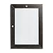 Black Rectangular Framed Wall Mirror, 14x18-Inch