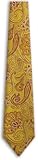 W-F-ADF-6508 - Gold - Red - Pattern Fashion Necktie