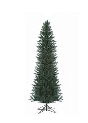7' Alexandria Pine Artificial Christmas Tree - Unlit Sleek Pencil Profile