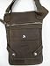 Leather Pouch Slim Sling Shoulder Kindle Bag L11 Dark Vintage