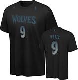 Ricky Rubio adidas Vibe Black Name and Number Minnesota Timberwolves T-Shirt