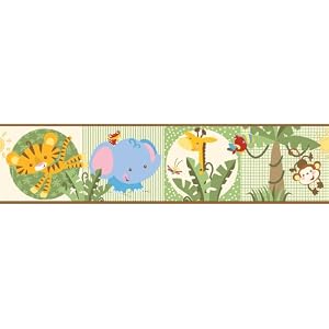 Brewster PS99068 Fisher-Price Peel & Stick New Rainforest Wall Border ... Brewster PS99068 Fisher-Price Peel & Stick New Rainforest Wall Border ...