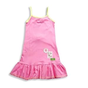 Mish - Girl Tank Sundress. Pink, Yellow