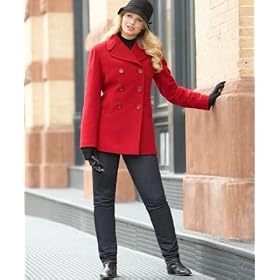 Kenneth Cole Plus Size Refined Wool Pea Coat by Kenneth Cole