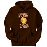 Geotechnical Engineer By Day, Ninja By Night Occupations Mens Hoodie (Brown, Sizes X-Small - XXX-Large)