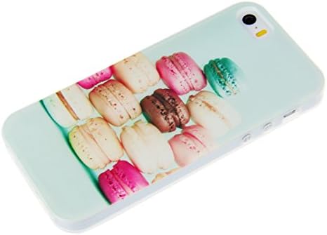iPhone 5 / 5S Case, CaseEver Special Fashion New Macaron Pattern Flexible TPU Soft Silicone Protective Skin Case Cover Fit for Apple iPhone 5 / 5S