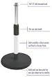 On Stage DS7200 Adjustable Desk Microphone Stand - Chrome