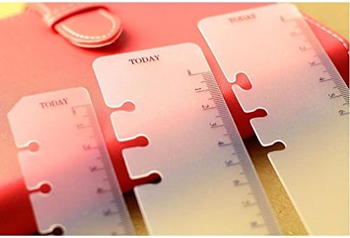 A5/A6/A7 Size Today Page Marker Frosted Plastic Ruler Insert Refill Organiser Size:A5(20cm)