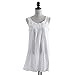 Handmade Embroidered Eyelet Sleeveless Lady Nightgown, 100% Cotton, 5 Sizes