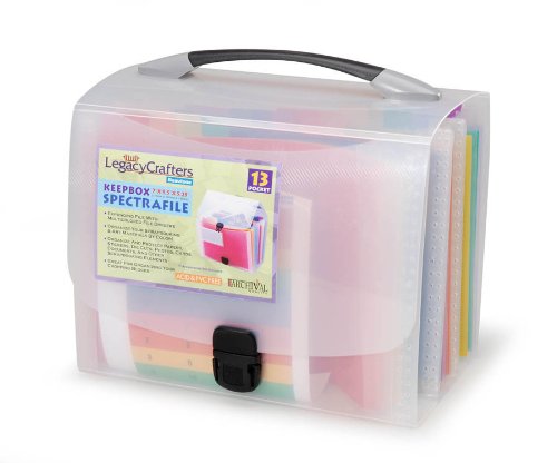 Darice 60034 13 Pocket Clear Spectrafile Keepbox 