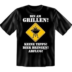 Witziges Grill T-Shirt = bin am Grillen =