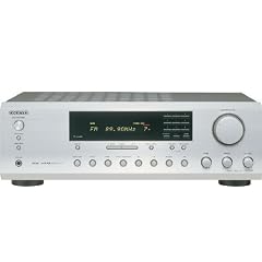 Onkyo TX-8255 Digitaler Stereo-Audio-Receiver (UKW-/MW-Tuner, 90 Watt, Phono-Eingang, Lautsprecher A/B, RI-Dock) silber