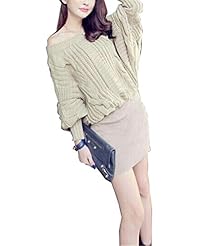 Sexy Wool/Knit Off the Shoulder Sweater Fall Winter  Dress