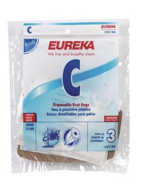 Eureka Mighty Mite Type C Single Wall Vacuum Bags - 3 Pack [Kitchen] [Kitchen]