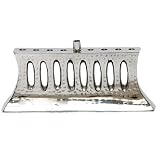 4X9 Aluminum Hanukkah Menorah With Hammerd Design