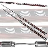 Twin Blade Baton Short Sword - 33 Inches These Two Beautiful Swords Come From One 33 Inch Steel Katana and Are Made to Fit Into One Another the Blades Fit in Each Others Handles, They Form a Long Staff Pull Them Apart and You Get Two Sword