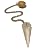 Quartz Pendulum 04 Faceted Kukui Nut Silver Reiki Energy Healing Crystal