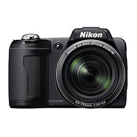 Click here to buy Nikon Coolpix L110 12.1MP Digital Camera with 15x Optical Vibration Reduction (VR) Zoom... by Nikon.