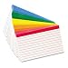 Oxford 04753 - Color Coded Bar Ruled Index Cards, 3 x 5, Assorted Colors, 100/Pack-ESS04753