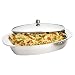 Prestige Polished Stainless Steel Covered Oval Insulated Serving Dish, 3.3 Litre