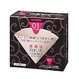 V60用ペーパーフィルターみさらし100枚箱入りVCF-01-100MK（1～2杯用）/ハリオ（HARIO）