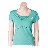 Womens Adidas Competition Top - Vital Aqua/White