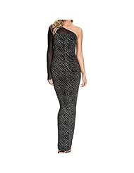 Sexy Mesh Asymmetric Glittering Off the Shoulder Evening Dress/Party Dress/Maxi Dress 