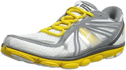 Brooks Men's PureCadence 3 Lightweight Running Shoes, Color: White/Sulphur/Pavement, Size: 9.5