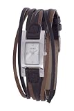 Spirit Ladies Sunray Silver Dial White Multi-Thong Strap Watch Spirit2
