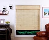 Matchstick Natural Bamboo Roman Shade, Widths from 20in. to 35 in. and Length 54in.- Free Shipping, 35x54
