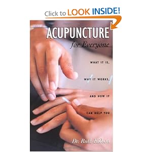 Click here to buy Acupuncture for Everyone: What It Is, Why It Works, and How It Can Help You by Ruth Lever Kidson and Dr. Ruth Kidson.