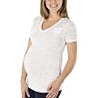 Liz Lange&reg; Maternity V-Neck Burnout Tee - White