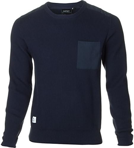 WeSC Kayden Crew Sweatshirt - Men's Blue Iris, S