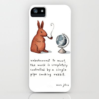 Society6/ソサエティシックス　iPhone5 Case Pipe-smoking rabbit