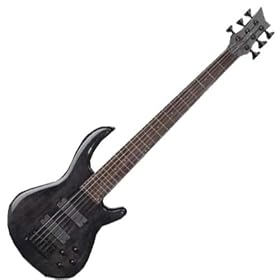 Dean Edge 6-String Bass, Trans Black