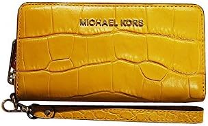 Leather Large Multi-Function Phone Case Yellow Wallet New