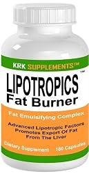Lipotropics Fat Burner 180 Capsules Weight loss Diet Pills Fat Burner L-Carnitine KRK SUPPLEMENTS