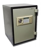 DocuGem 500F Burglary and Fire Resistant Safe (Dark Green Body Grey/Silver Door) (20.5H x 14W x 9.62D)