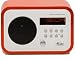 Produkt-Bild: Denver Design Radiowecker Dual-Alarm (Aux-In, Bassreflex, Snooze) Rot/Wei&szlig;