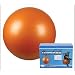Gymnastikball 65 cm in Farbe orange mit Pumpe