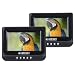 Curtis 7" Portable Dual Screen Headrest DVD player w/ 12V car adapter, USB, SD card slot, 2hr Rechargeable Battery