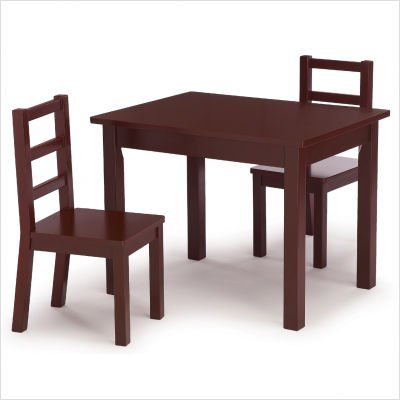 Espresso Table and Chair Set