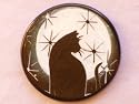 Black Cat in the Full Moon with Stars Talisman/amulet