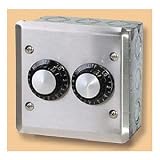 Infratech Electric Quartz INF Heater Controls, Application: Interior-In Wall Mount, Type: Double Control, Volts: 240V