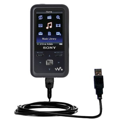 Classic Straight USB Cable for the Sony Walkman NWZ-S600 Series with Power Hot Sync and Charge capabilities - Gomadic Brand w/ TipExchange Technology